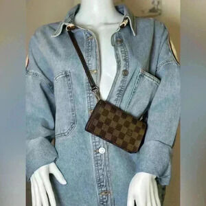 Authentic Louis Vuitton Damier Ebene WOC